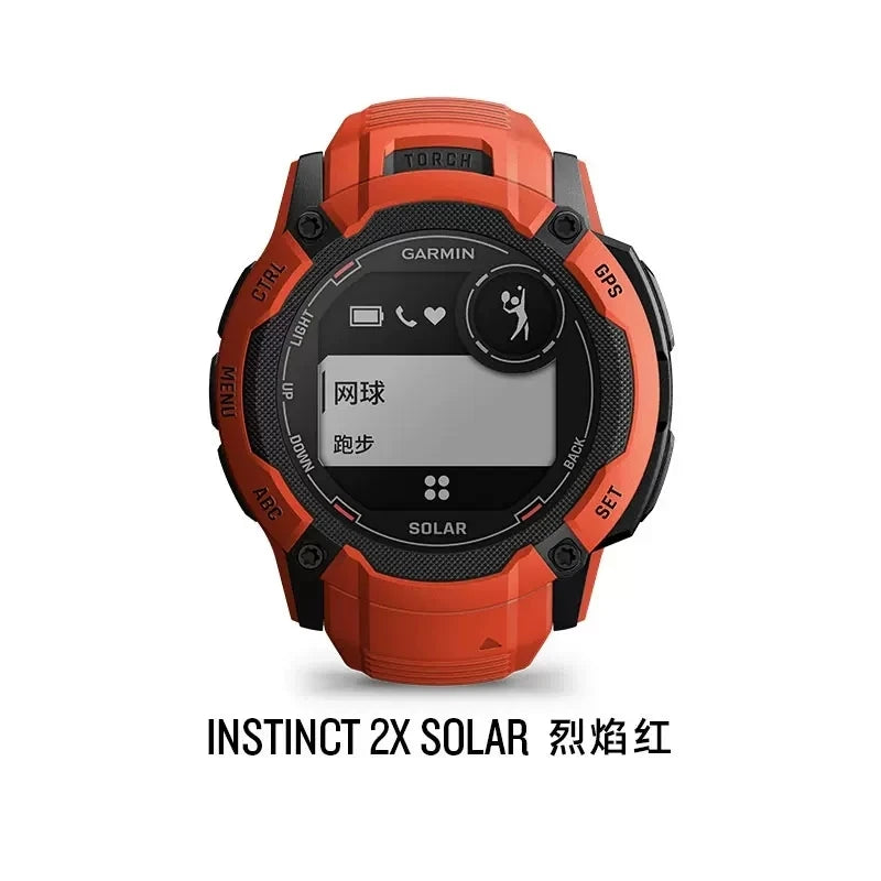 Garmin Instinct 2X Solar Smartwatch, GPS robusto, lanterna LED embutida, carregamento solar, novo