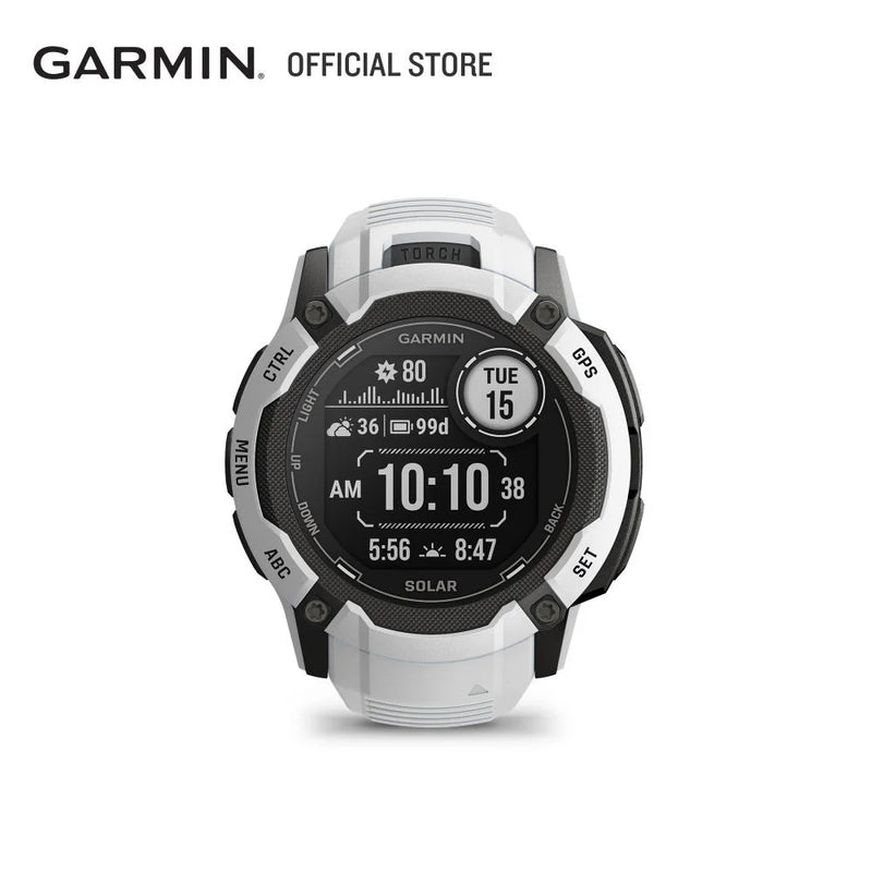 Garmin Instinct 2X Solar Smartwatch, GPS robusto, lanterna LED embutida, carregamento solar, novo