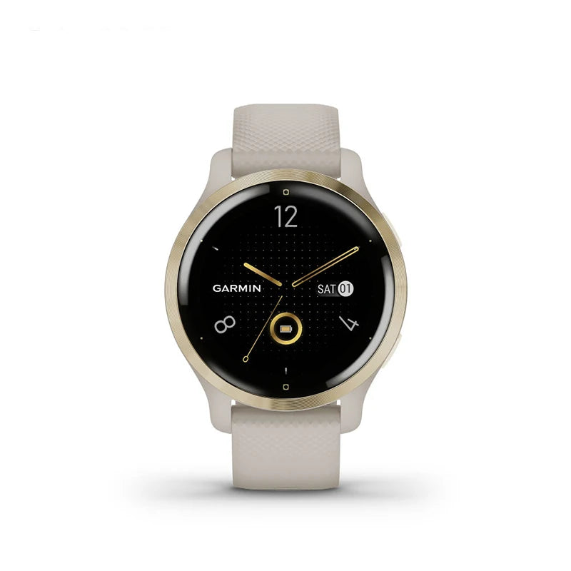 Garmin-Relógio desportivo inteligente original com ecrã táctil AMOLED, fitness, frequência cardíaca, oxigénio no sangue, corrida, natação, venu2S