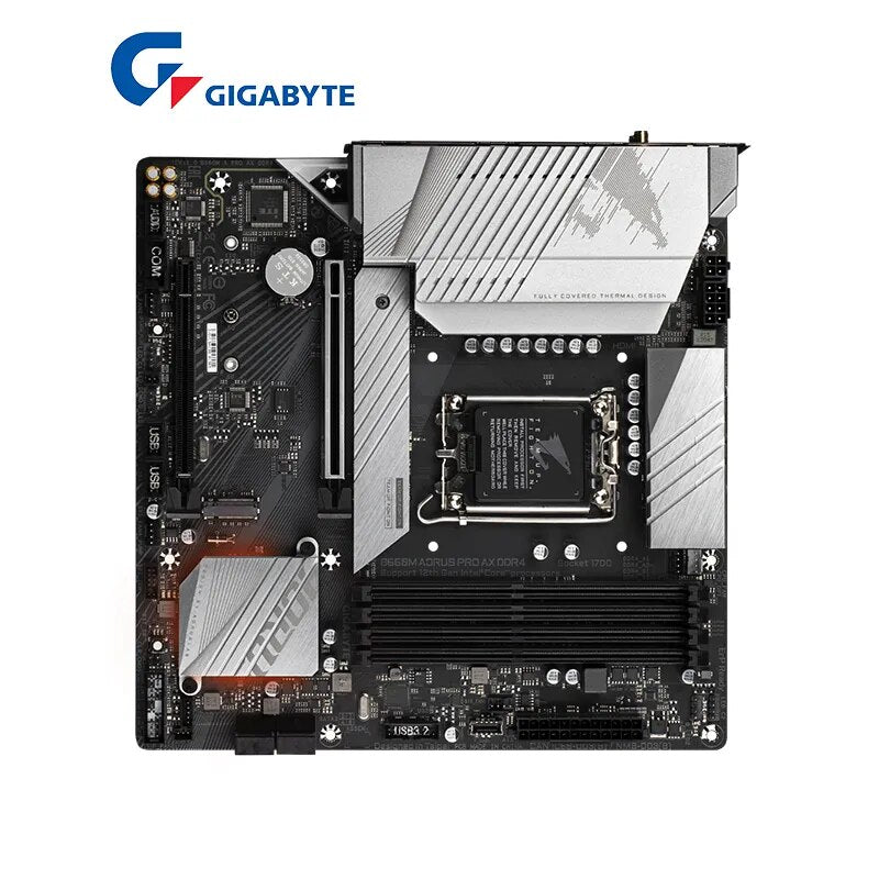 Gigabyte-B660M AORUS Pro AX, DDR4, Novo®B660 DDR4 WiFi PCI-E 4.0 5333, O.C. Soquete LGA 1700, 128G, Suporte 12 e 13 Gen, Soquete