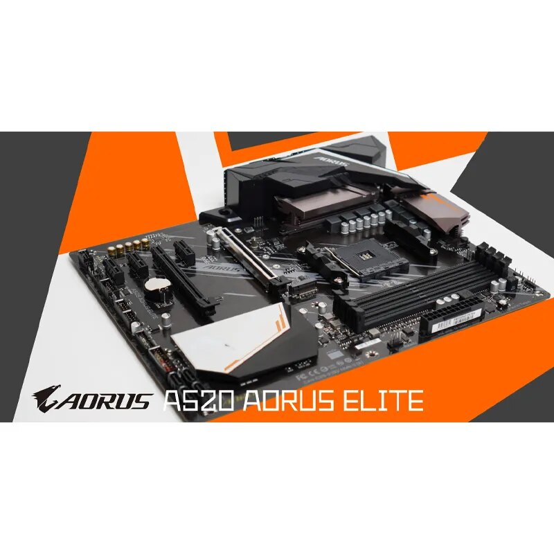 Gigabyte Socket AM4 A520M AORUS ELITE New Motherboard DDR4 128GB AMD Ryzen Support Overlocking Mainboard AMD A520 Micro ATX