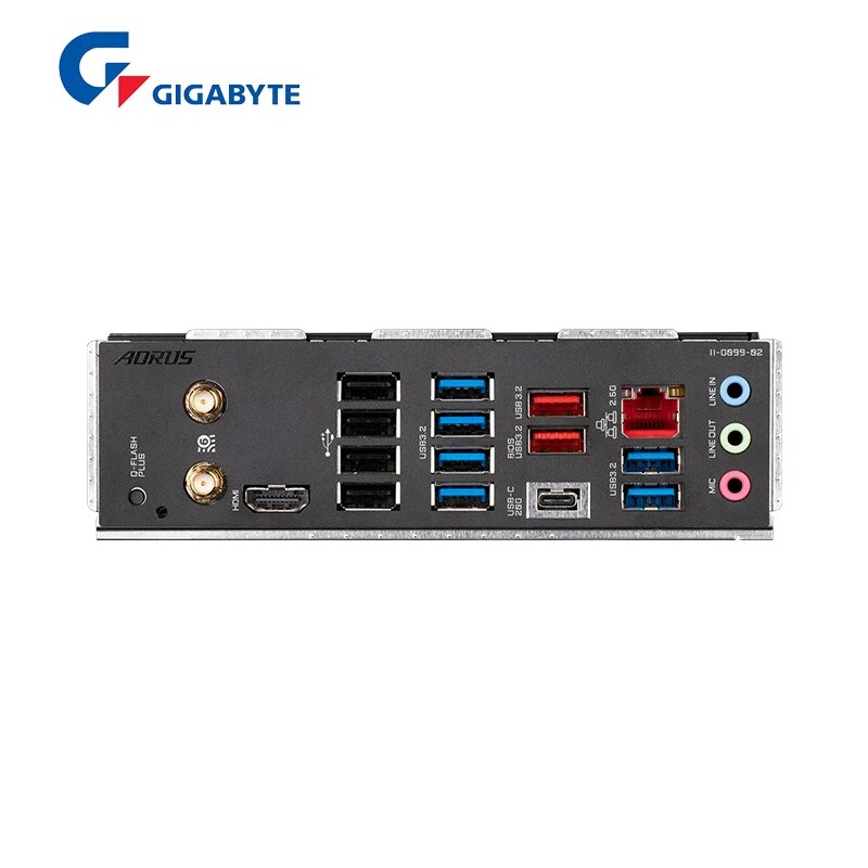 Gigabyte-X670 AORUS ELITE AX AMD Ryzen, Wi-Fi 6E, ATX, X670, DDR5, 6666 OC, M.2, 2.5Gbps, soquete 192G, suporte AM5, novo™7000