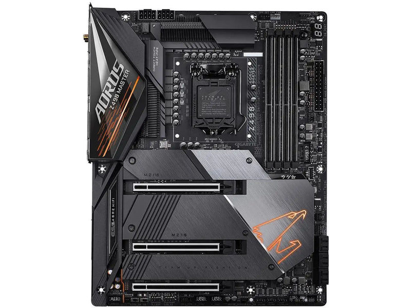 Gigabyte-Z490 Aorus Master Motherboard, LGA 1200, Intel Z490, ATX, Motherboard com Triple M.2, SATA 6Gb, WiFi 6, Desktop, Novo