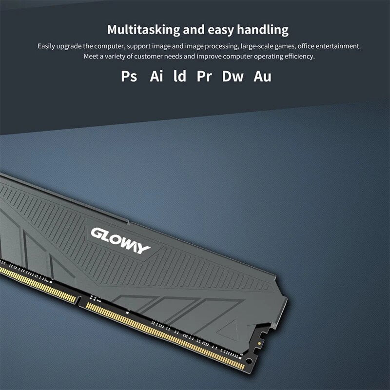 Gloway Memoria Ram ddr4 8GB 3200mhz 16GB 3000mhz compatível para a memória do Desktop com dissipador de calor