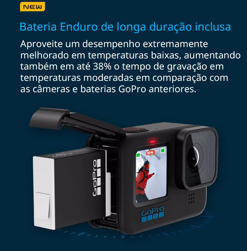 GoPro HERO 11 Black preto esporte ação câmera 27mp fotos gp2 5.3k60 2.7k240 gopro 11 esportes câmera à prova dhyperágua hypersmooth 5.0 hero11