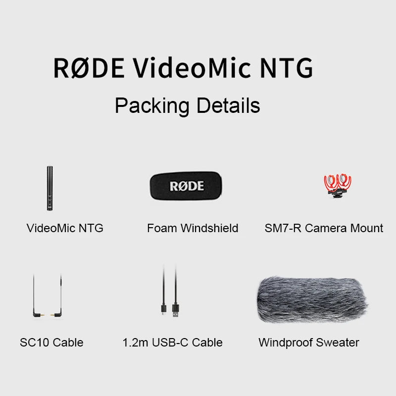 Gravação de vídeo Microfone para Canon, Nikon, Sony, DSLR, Smartphones, iPhone, IOS, Android, YouTube, NTG, Video Mic, Vídeo, Youtube, 3,5mm