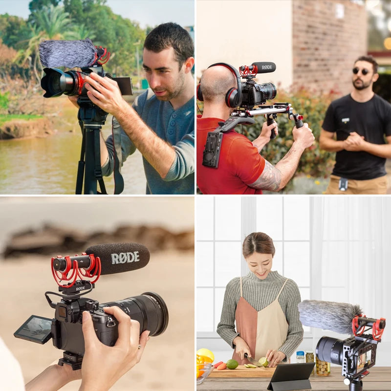 Gravação de vídeo Microfone para Canon, Nikon, Sony, DSLR, Smartphones, iPhone, IOS, Android, YouTube, NTG, Video Mic, Vídeo, Youtube, 3,5mm