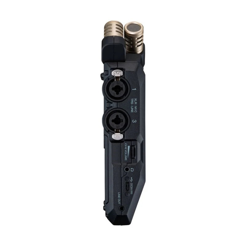 Gravador Zoom-float, 6 faixas, 32 bits, com conversores a/d duplos e 4 XLR/TRS, combo, para cineastas e podcasters