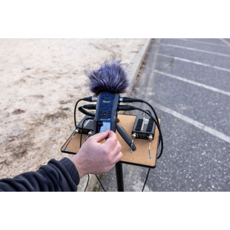 Gravador Zoom-float, 6 faixas, 32 bits, com conversores a/d duplos e 4 XLR/TRS, combo, para cineastas e podcasters