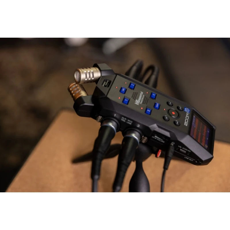 Gravador Zoom-float, 6 faixas, 32 bits, com conversores a/d duplos e 4 XLR/TRS, combo, para cineastas e podcasters