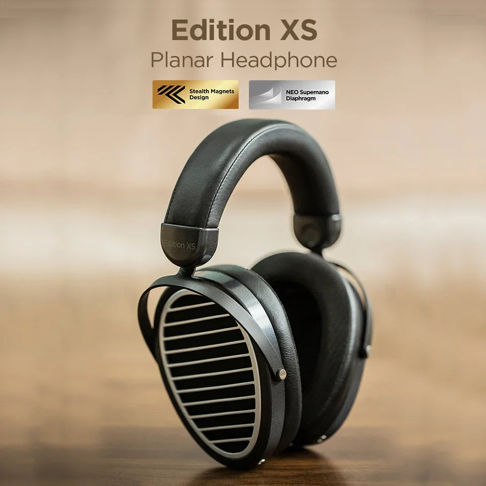 HIFIMAN Edition XS Full-Size Over-Ear Open-Back Planar Magnetic Hi-Fi Headphones with Stealth Magnets Design Adjustable Headband