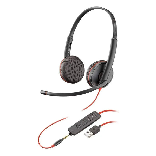 Headset POLY Blackwire C3225 Stereo USB-A C/ P2 209747-101 I