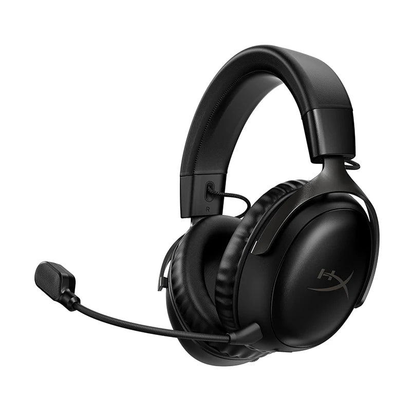 Headset gamer sem fio Hyperx cloud 3, com cancelamento de ruído, com microfone, nuvem iii