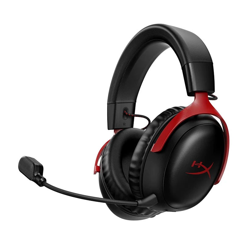 Headset gamer sem fio Hyperx cloud 3, com cancelamento de ruído, com microfone, nuvem iii