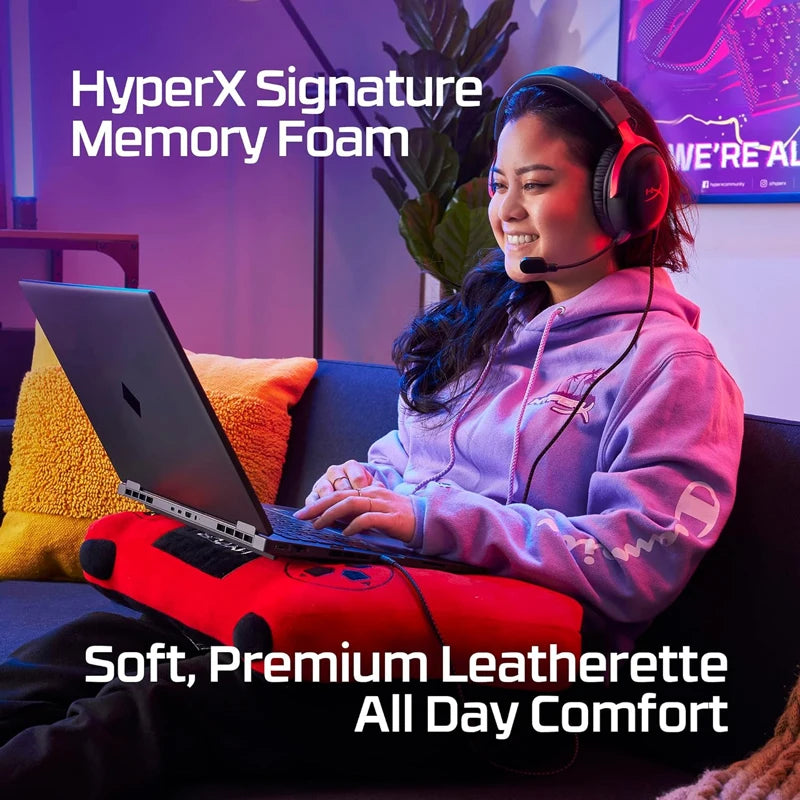 Headset gamer sem fio Hyperx cloud 3, com cancelamento de ruído, com microfone, nuvem iii