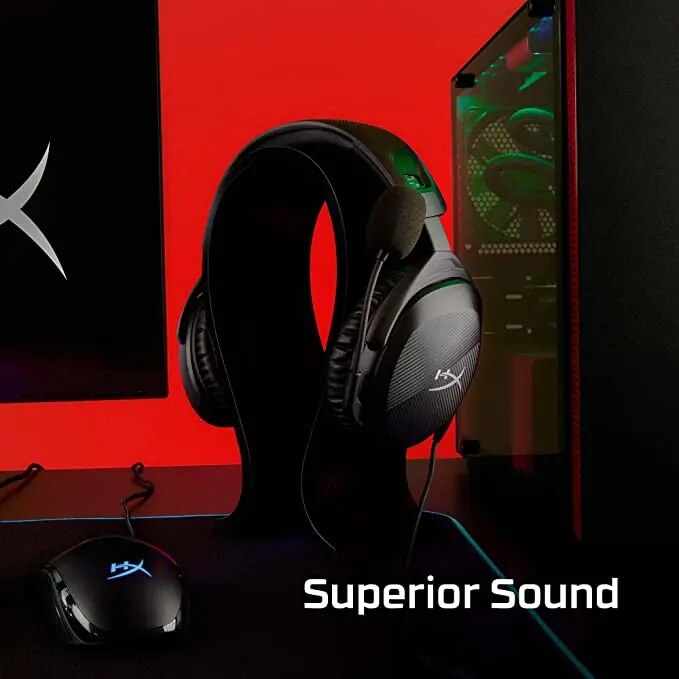Headset original para jogos com cancelamento de ruído para PS4 e PS5, Headset para jogos com fio, HyperX Cloud Stinger, 2 Core