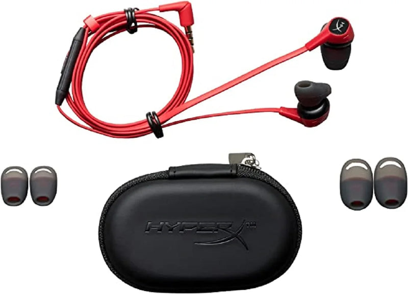 Headset para jogos HyperX com microfone, Cloud Earbuds II, fio imersivo, áudio no jogo, fone de ouvido intra-auricular