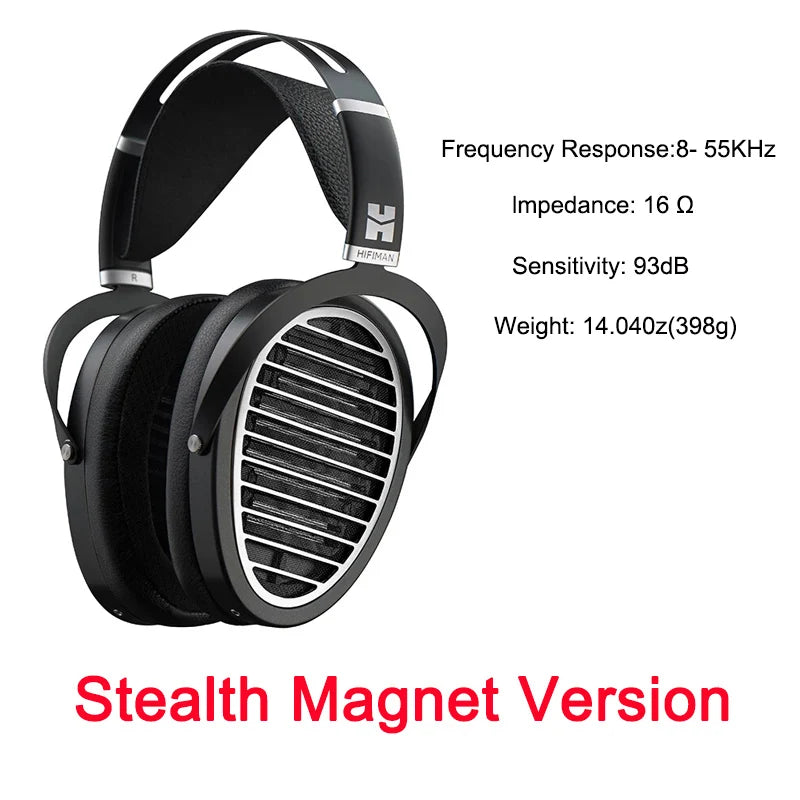 Hifiman ananda bluetooth fones de ouvido de tamanho completo stealth ímã planar magnético de alta fidelidade open-back design cabo removível