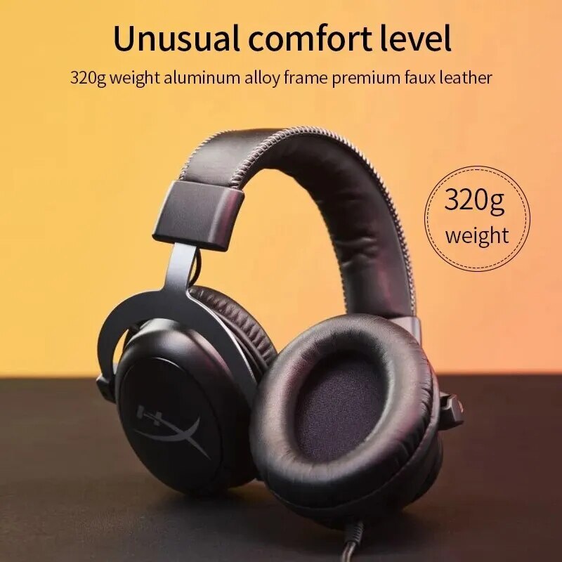 HyperX Cloud 2 Gaming Wire Headset com HiFi 7.1, som surround, microfone Gaming Headphone para PC, PS4, original