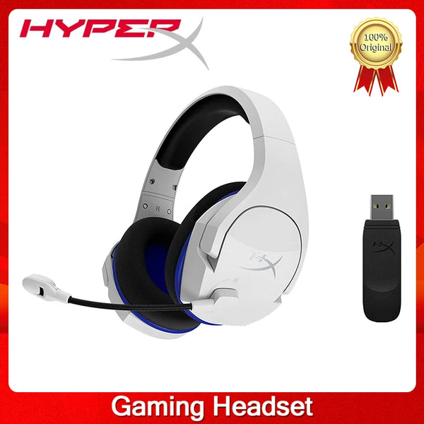 Hyperx nuvem stinger núcleo branco sem fio jogos fone de ouvido microfone de cancelamento de ruído para ps4 ps5 pc