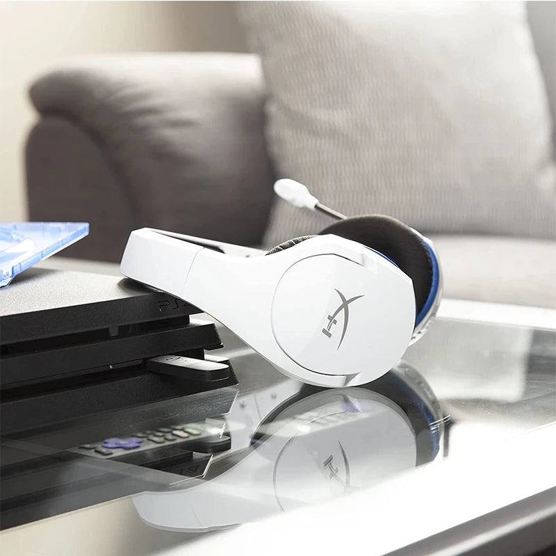 Hyperx nuvem stinger núcleo branco sem fio jogos fone de ouvido microfone de cancelamento de ruído para ps4 ps5 pc