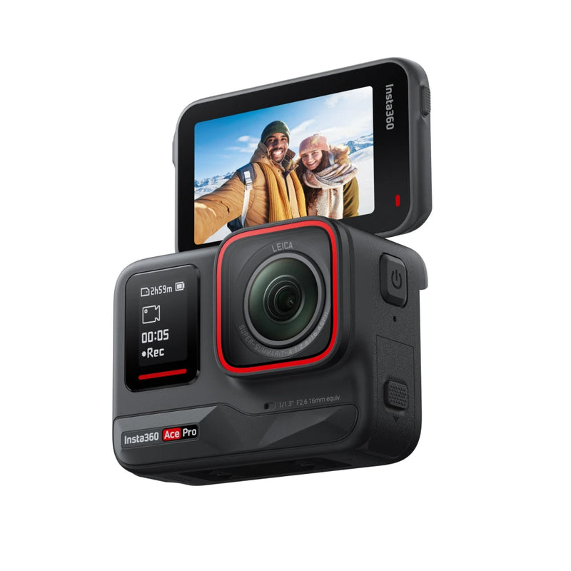 Insta360-Ace Pro Leica Action Camera, Super Low Light Performance, Estabilização à prova d'água, Flagship 1/1.3 "Sensor