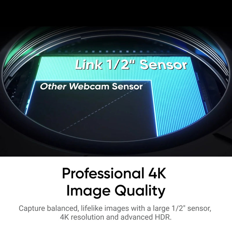 Insta360 link 2 & 2c-ptz 4k ai rastreamento webcam para transmissão on-line ensino câmera de vídeo pc mac 1/2 "sensor cancelamento de ruído