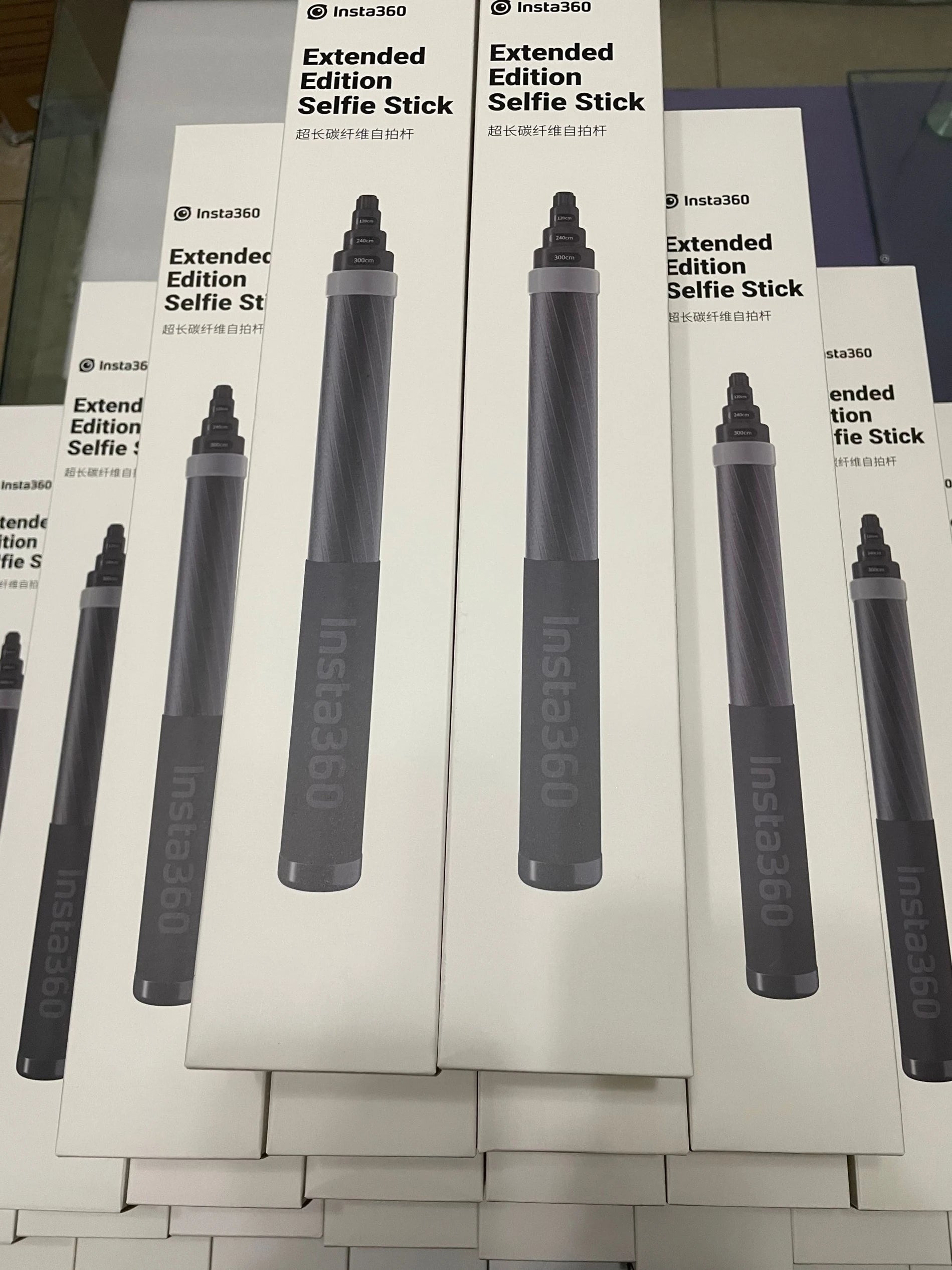 Insta360 nova versão 3m ultra-longa edição prolongada fibra de carbono selfie vara acessórios para insta 360 um x2/um r/um x