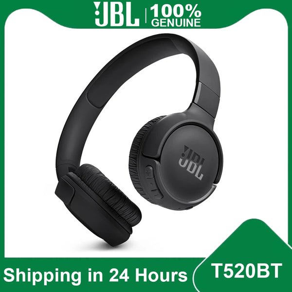 JBL-TUNE 520BT Fone De Ouvido Sem Fio Bluetooth, Bass Profundos, Fones De Ouvido Esporte Running, Microfone Mãos Livras, Fone De Ouvido Dobrável, Original, 5.3