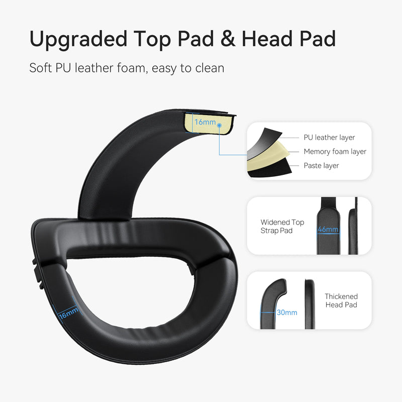 KIWI design Para Oculus Quest 2 Elite Cinta Cabeça Ajustável Aumento Apoio Melhorar o Conforto-virtual Para Acessórios VR Quest 2 Oculos VR óculos VR Quest 2 Strap óculos Quest 2