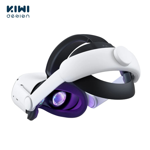 KIWI design Para Oculus Quest 2 Elite Cinta Cabeça Ajustável Aumento Apoio Melhorar o Conforto-virtual Para Acessórios VR Quest 2 Oculos VR óculos VR Quest 2 Strap óculos Quest 2