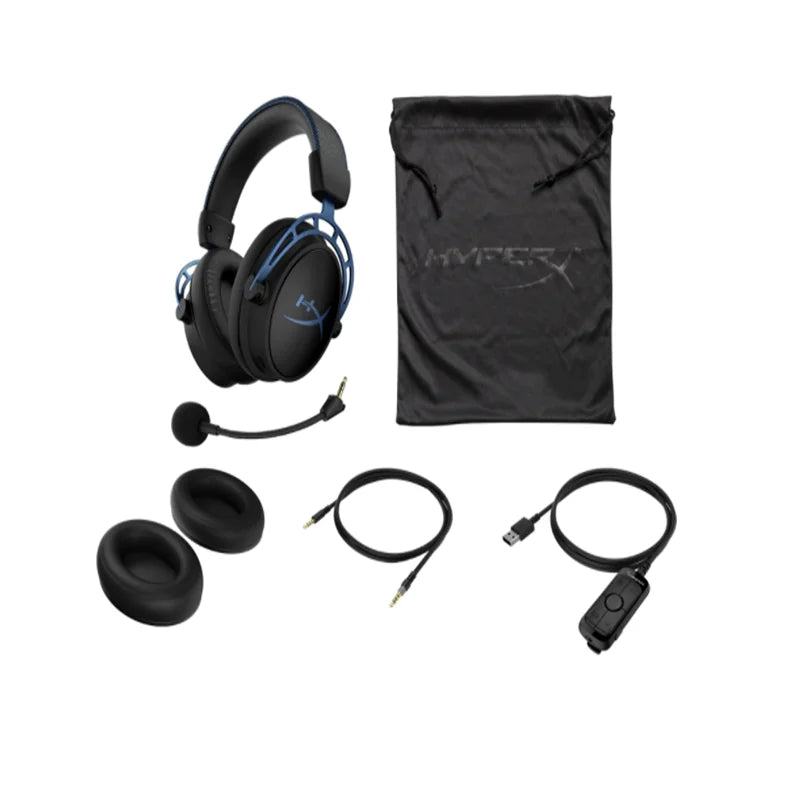 Kingston-HyperX Cloud Alpha S E-Sports Headphone com microfone, fone de ouvido para PC Gaming, Fones de ouvido