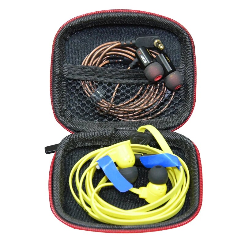 Kz-caixa de fone de ouvido, portátil, bluetooth, para compressão, com zíper, para kz es4 zstx zsr edx zst