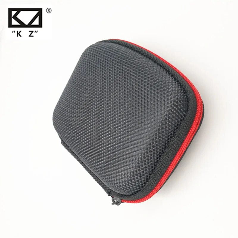 Kz-caixa de fone de ouvido, portátil, bluetooth, para compressão, com zíper, para kz es4 zstx zsr edx zst