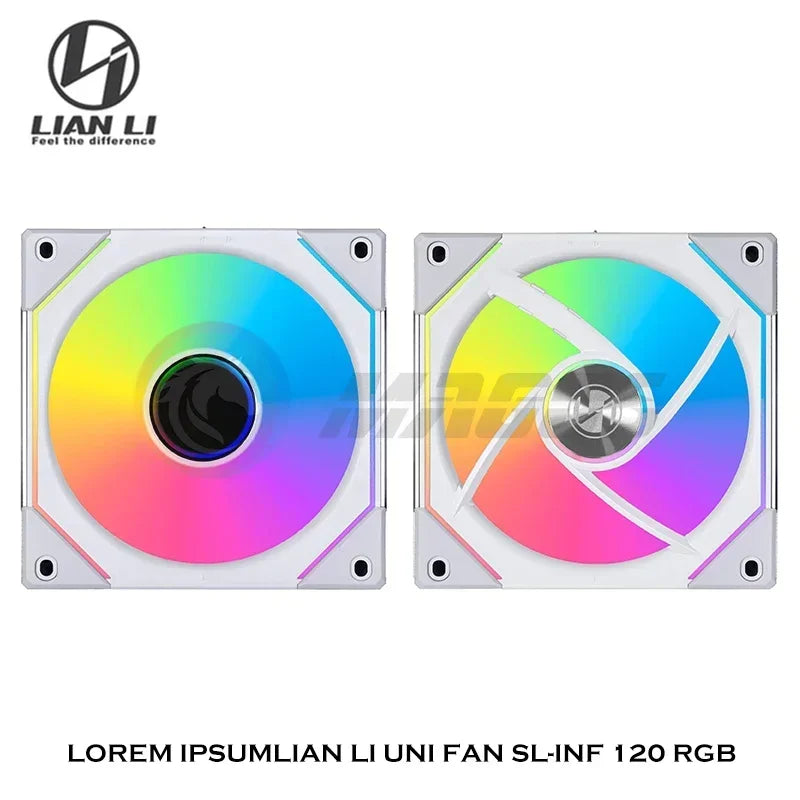 Lâmina reversa/reversa Sl inf 120, ventilador uni, sl-inf, espelho infinito, rgb, 40 leds, l-connect 3