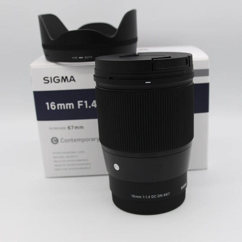 Lente DC DN Sigma-Contemporânea, Sony E Mount, Canon EF-M Mount, Fujifilm X Mount, 16mm, F1.4