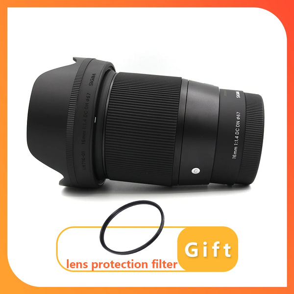 Lente DC DN Sigma-Contemporânea, Sony E Mount, Canon EF-M Mount, Fujifilm X Mount, 16mm, F1.4
