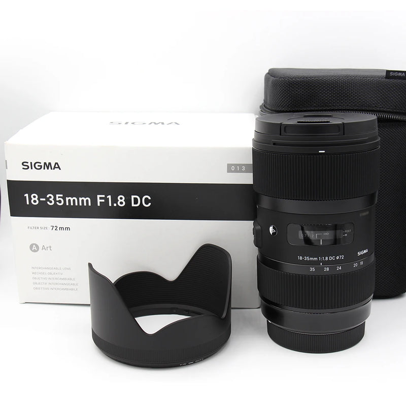 Lente Sigma-Art para montagem Canon, zoom grande angular, formato APS-C, F1.8 DC HSM, 18-35mm, montagem Nikon, 18-35mm