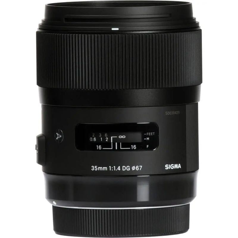 Lente de câmera DSLR sem espelho Sigma para Canon, padrão Full Frame, F1.4 Art, DG HSM, usada para Nikon Z50, 35mm, F1.4, usado