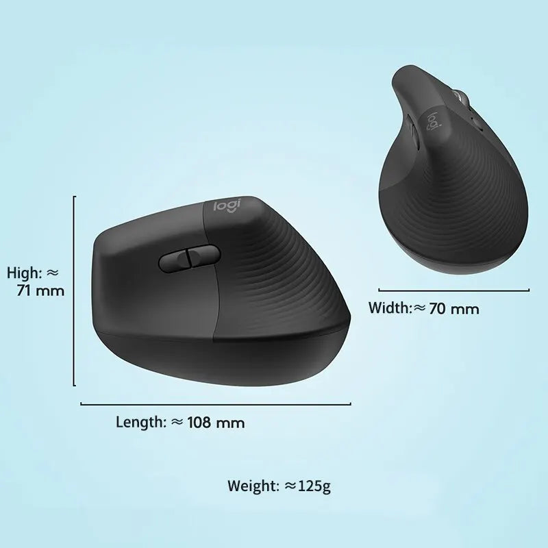 Levante o rato vertical ergonômico Mouse silencioso sem fio Bluetooth Logitech