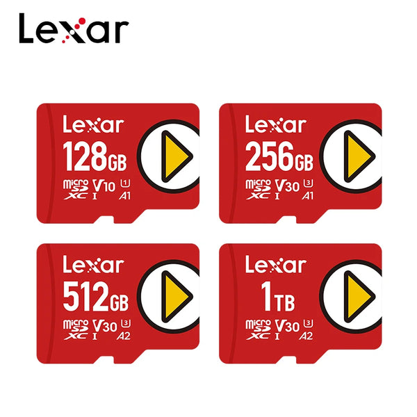 Lexar-Cartão Micro SD para Nintendo Switch, Jogo Original, Micro SDXC, Cartão TF, 128GB, A1, V10, 256GB, 512GB, V30, A2, 1TB