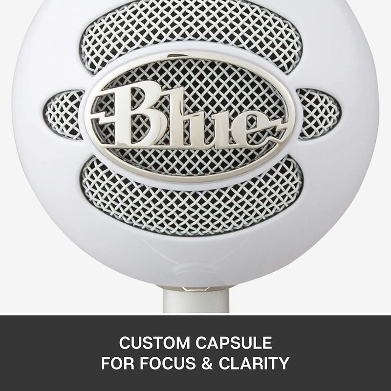 Logitech Blue Snowball ICE Microfone Pacotes Simples USB Condensador Anchor Live K Song Call Gravação Cantando Para Pc Laptop Mac