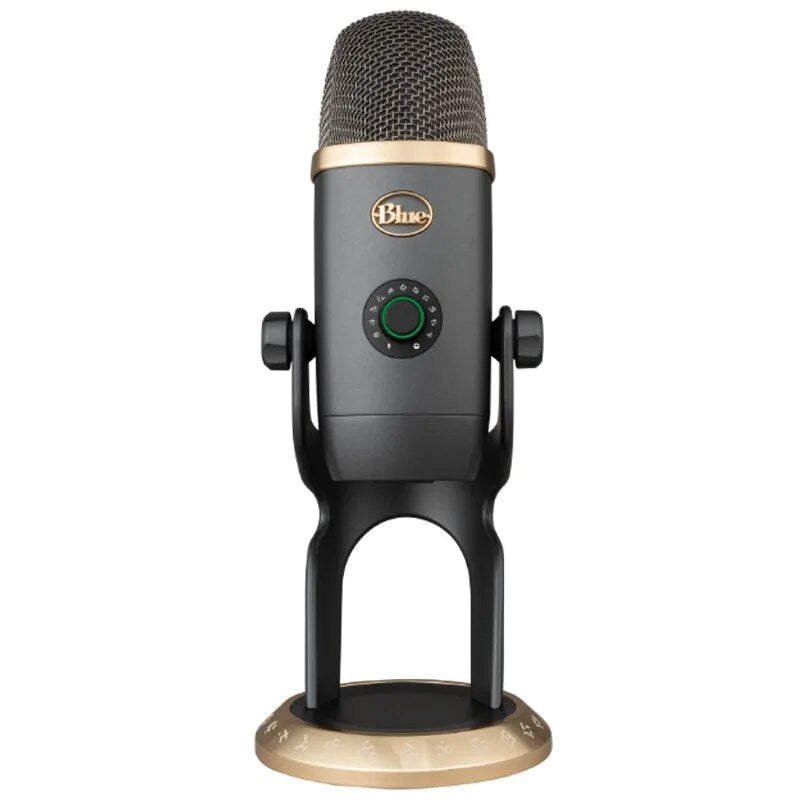 Logitech Blue Yeti X USB Microfone Usado Sencond-hand Live Gaming Medição de Condensador Profissional Com World of Warcraft Edition