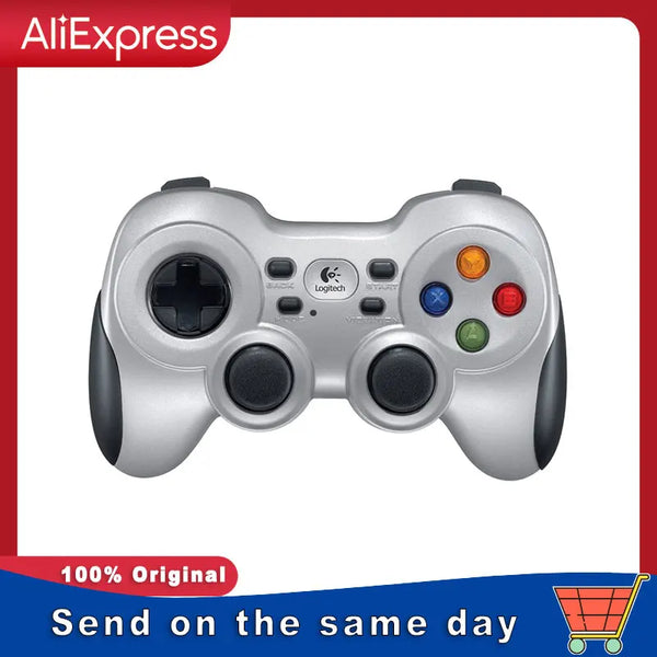 Logitech-F710 Gamepad sem fio, 2.4 GHz, controlador USB NanoReceiver, feedback de vibração dupla, 4 Switch, D-Pad