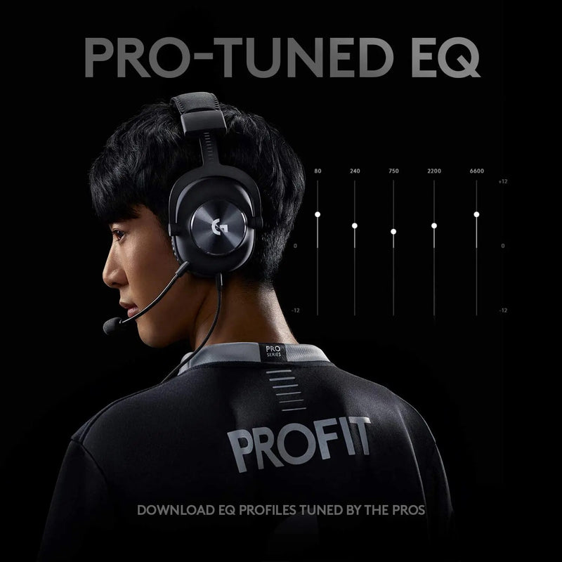 Logitech G PRO X Wire Gaming Headset Com Microfone Jogo Profissional Ruído Redução Gamer Haedphones Para Pc Laptop