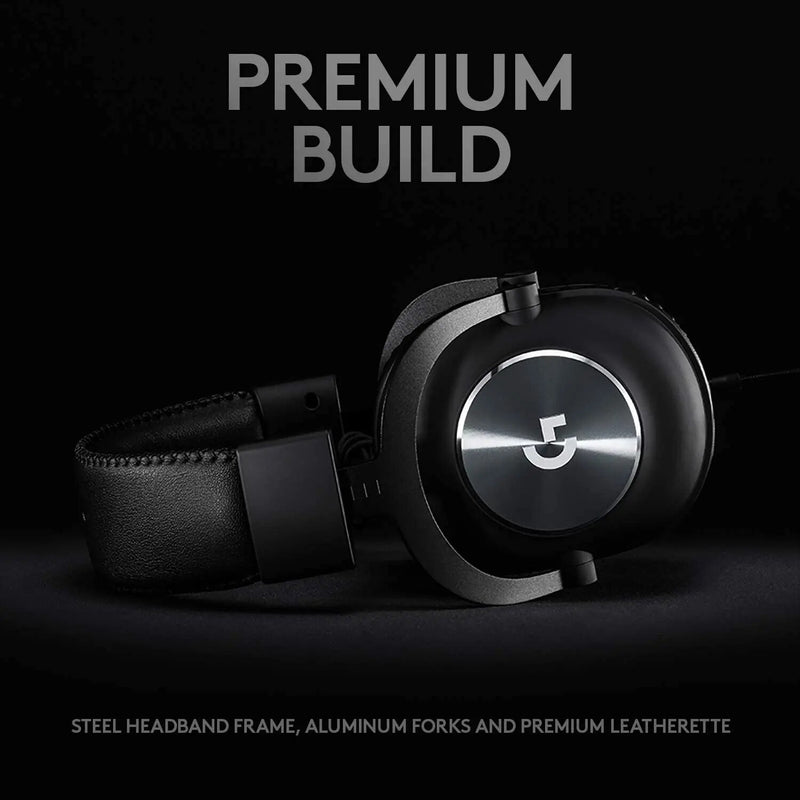Logitech G PRO X Wire Gaming Headset Com Microfone Jogo Profissional Ruído Redução Gamer Haedphones Para Pc Laptop