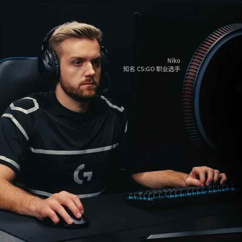 Logitech G Pro X TKL Teclado Mecânico para Jogos Sem Fio, Bluetooth, Modo Triplo, Teclado para Jogos Gpx, Iluminação RGB, 87 Chaves