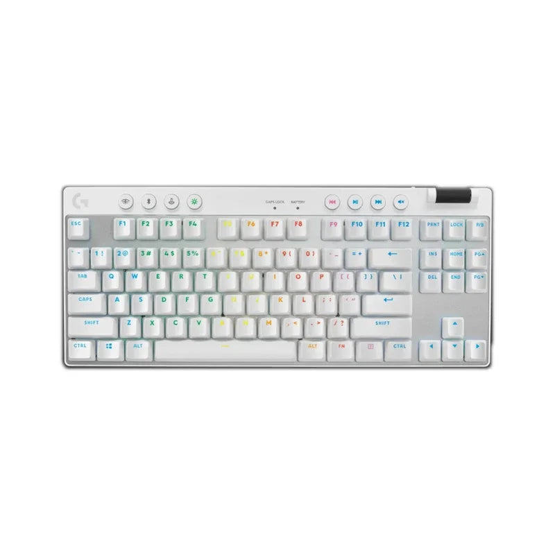 Logitech G Pro X TKL Teclado Mecânico para Jogos Sem Fio, Bluetooth, Modo Triplo, Teclado para Jogos Gpx, Iluminação RGB, 87 Chaves