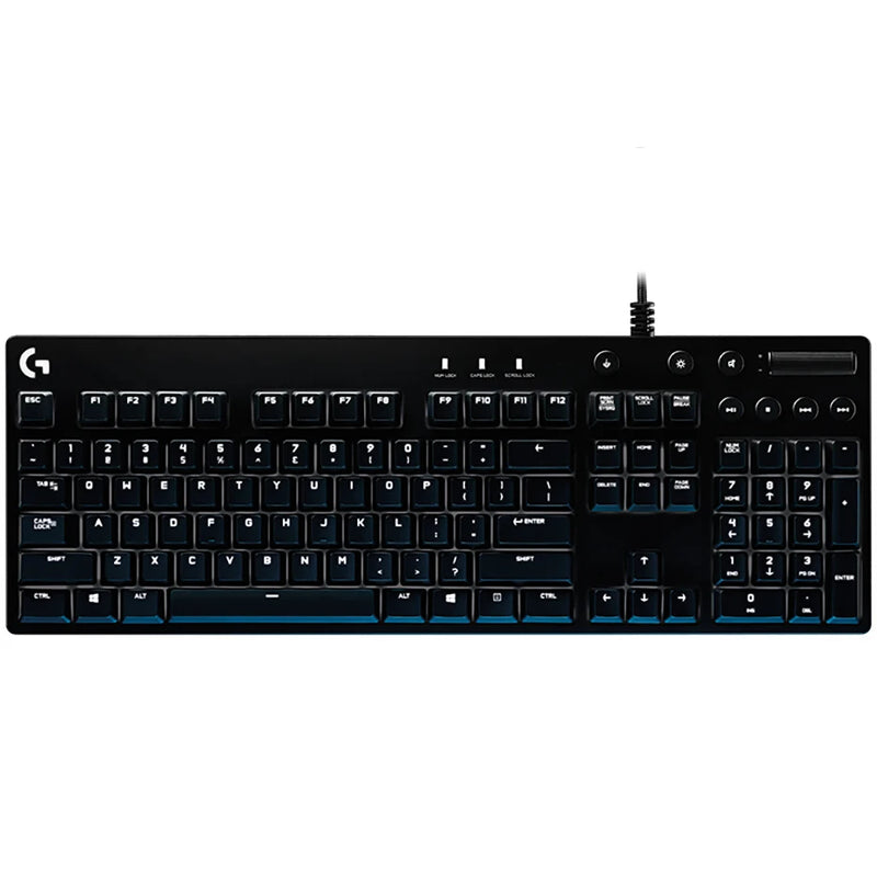 Logitech-G610 MX Eixo Wired Gaming Teclado Mecânico, Eixo Vermelho e Azul, Computador Desktop, USB, RGB Backlit