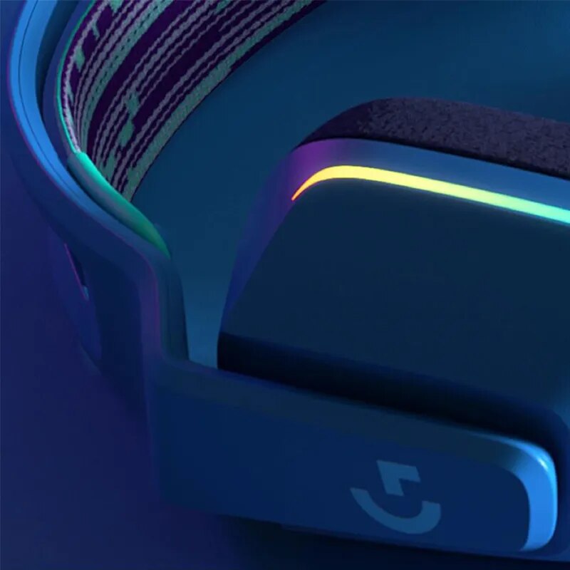 Logitech-G733 Auscultadores Sem Fio LightSpeed para Jogos, RGB, DTS, X2.0, 7.1 Surround Sound, Ultra-Leve